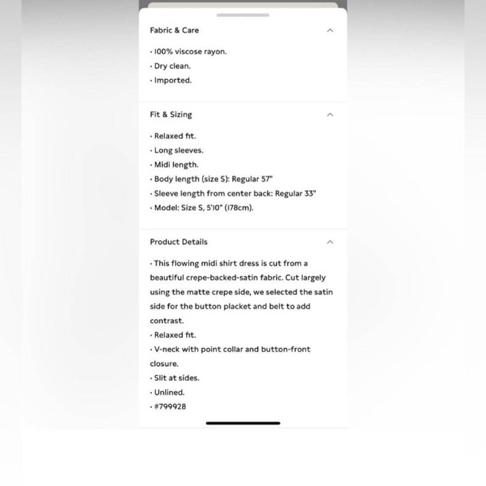BANANA REPUBLIC FELISA MIDI SHIRTDRESS - Picture 5 of 7